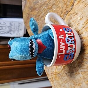 Luv-A-Saurus Mug and Plush Dino Toy Valentine's